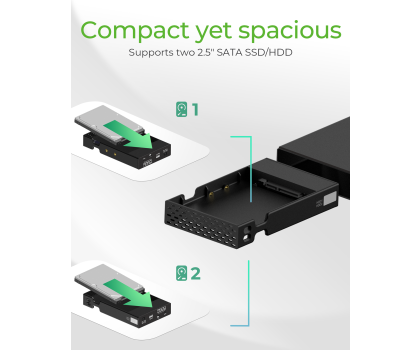 Akcesoria do dysków ICY BOX  USB 3.2 Gen 2 - RAID - 2x HDD/SSD